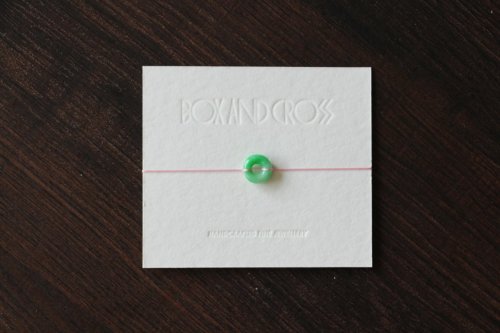 Box and Cross Donut jade bracelet
