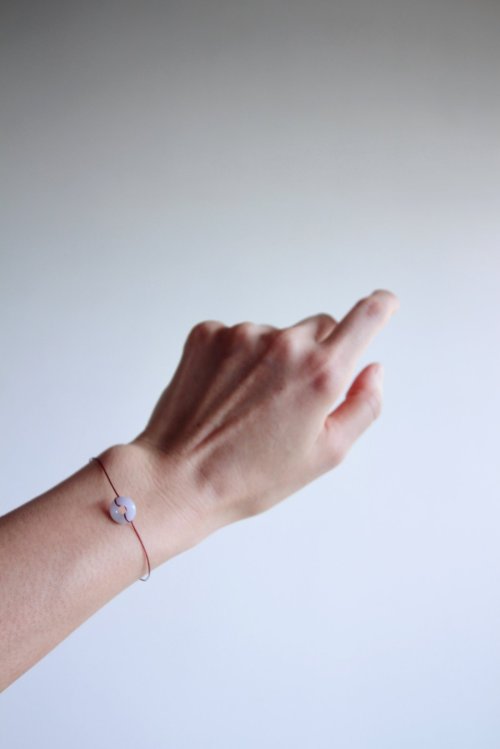 Box and Cross Donut jade bracelet