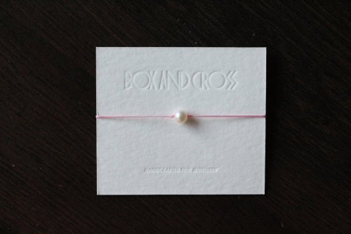 Box and Cross Pearl bracelet 