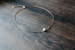Box and Cross Pearl necklace (4 colours)