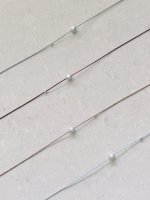 Box and Cross Pearl necklace (4 colours)