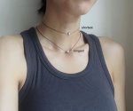 Box and Cross Pearl necklace (4 colours)