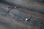 Box and Cross Pearl necklace (4 colours)